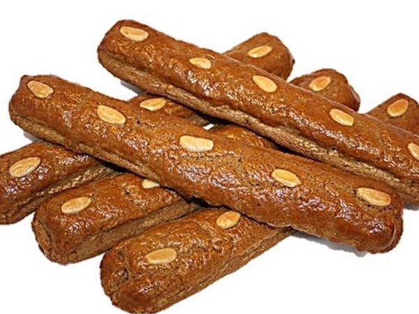 Gevulde speculaas staaf groot