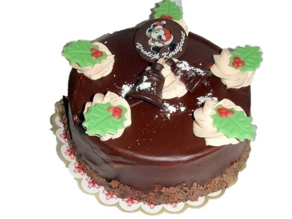 Chocolade kersttaart